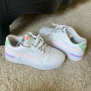Pastel puma platform sneakers !!